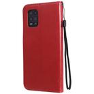 For Xiaomi Mi 10 Lite / Mi 10 Lite 5G Tree & Cat Embossed Pattern Horizontal Flip Leather Case with Holder & Card Slots & Wallet & Lanyard(Red) - 3