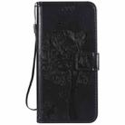 For Xiaomi Mi 10 Lite / Mi 10 Lite 5G Tree & Cat Embossed Pattern Horizontal Flip Leather Case with Holder & Card Slots & Wallet & Lanyard(Black) - 2