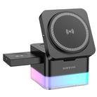 BOROFONE BQ34 15W 3 in 1 Foldable Magnetic Wireless Fast Charger(Black) - 1