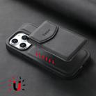 For iPhone 15 Pro Denior D19 Skin Feel MagSafe Detachable Card Slot Phone Case(Black) - 3