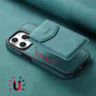 For iPhone 15 Plus / 14 Plus Denior D19 Skin Feel MagSafe Detachable Card Slot Phone Case(Blue) - 3