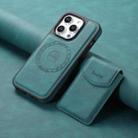 For iPhone 14 / 13 Denior D19 Skin Feel MagSafe Detachable Card Slot Phone Case(Blue) - 2