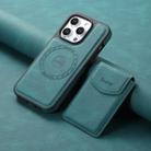 For iPhone 14 Pro Max Denior D19 Skin Feel MagSafe Detachable Card Slot Phone Case(Blue) - 2