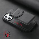 For iPhone 13 Pro Denior D19 Skin Feel MagSafe Detachable Card Slot Phone Case(Black) - 3