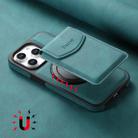 For iPhone 14 / 13 Denior D20 Skin Feel MagSafe Holder Detachable Card Slot Phone Case(Blue) - 3