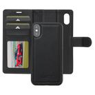 For iPhone X / XS LC.IMEEKE L2 Series Detachable Magsafe PU Phone Case with Lanyard(Black) - 2