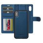 For iPhone X / XS LC.IMEEKE L2 Series Detachable Magsafe PU Phone Case with Lanyard(Blue) - 2