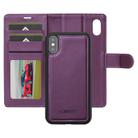 For iPhone X / XS LC.IMEEKE L2 Series Detachable Magsafe PU Phone Case with Lanyard(Purple) - 2