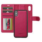 For iPhone XR LC.IMEEKE L2 Series Detachable Magsafe PU Phone Case with Lanyard(Red) - 2