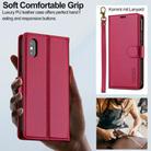 For iPhone XR LC.IMEEKE L2 Series Detachable Magsafe PU Phone Case with Lanyard(Red) - 3