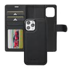 For iPhone 12 / 12 Pro LC.IMEEKE L2 Series Detachable Magsafe PU Phone Case with Lanyard(Black) - 2