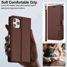 For iPhone 12 / 12 Pro LC.IMEEKE L2 Series Detachable Magsafe PU Phone Case with Lanyard(Brown) - 3