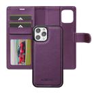 For iPhone 12 Pro Max LC.IMEEKE L2 Series Detachable Magsafe PU Phone Case with Lanyard(Purple) - 2