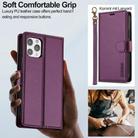 For iPhone 12 Pro Max LC.IMEEKE L2 Series Detachable Magsafe PU Phone Case with Lanyard(Purple) - 3