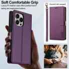 For iPhone 13 Pro Max LC.IMEEKE L2 Series Detachable Magsafe PU Phone Case with Lanyard(Purple) - 2