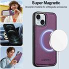 For iPhone 13 LC.IMEEKE L2 Series Detachable Magsafe PU Phone Case with Lanyard(Purple) - 3