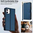For iPhone 11 LC.IMEEKE L2 Series Detachable Magsafe PU Phone Case with Lanyard(Blue) - 2