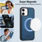 For iPhone 11 LC.IMEEKE L2 Series Detachable Magsafe PU Phone Case with Lanyard(Blue) - 3