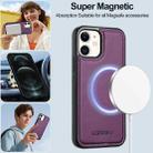 For iPhone 11 LC.IMEEKE L2 Series Detachable Magsafe PU Phone Case with Lanyard(Purple) - 3