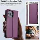 For iPhone 16 Pro Max LC.IMEEKE L2 Series Detachable Magsafe PU Phone Case with Lanyard(Purple) - 2