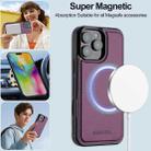 For iPhone 16 Pro Max LC.IMEEKE L2 Series Detachable Magsafe PU Phone Case with Lanyard(Purple) - 3