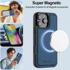 For iPhone 16 Pro LC.IMEEKE L2 Series Detachable Magsafe PU Phone Case with Lanyard(Blue) - 3