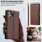 For iPhone 16 Plus LC.IMEEKE L2 Series Detachable Magsafe PU Phone Case with Lanyard(Brown) - 2