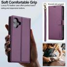 For iPhone 16 Plus LC.IMEEKE L2 Series Detachable Magsafe PU Phone Case with Lanyard(Purple) - 2