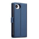 For iPhone 16e LC.IMEEKE L2 Series Detachable Magsafe PU Phone Case with Lanyard(Blue) - 3
