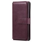 For Samsung Galaxy Note10+ Multifunctional Magnetic Copper Buckle Horizontal Flip Solid Color Leather Case with 10 Card Slots & Wallet & Holder & Photo Frame(Wine Red) - 2