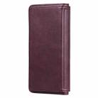 For Samsung Galaxy Note10+ Multifunctional Magnetic Copper Buckle Horizontal Flip Solid Color Leather Case with 10 Card Slots & Wallet & Holder & Photo Frame(Wine Red) - 3