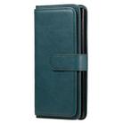 For Samsung Galaxy Note10+ Multifunctional Magnetic Copper Buckle Horizontal Flip Solid Color Leather Case with 10 Card Slots & Wallet & Holder & Photo Frame(Dark Green) - 2