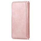 For Samsung Galaxy Note10+ Multifunctional Magnetic Copper Buckle Horizontal Flip Solid Color Leather Case with 10 Card Slots & Wallet & Holder & Photo Frame(Rose Gold) - 3