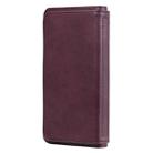 For Samsung Galaxy Note10 Multifunctional Magnetic Copper Buckle Horizontal Flip Solid Color Leather Case with 10 Card Slots & Wallet & Holder & Photo Frame(Wine Red) - 3