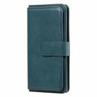 For Samsung Galaxy Note10 Multifunctional Magnetic Copper Buckle Horizontal Flip Solid Color Leather Case with 10 Card Slots & Wallet & Holder & Photo Frame(Dark Green) - 2