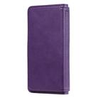 For Samsung Galaxy Note10 Multifunctional Magnetic Copper Buckle Horizontal Flip Solid Color Leather Case with 10 Card Slots & Wallet & Holder & Photo Frame(Purple) - 2