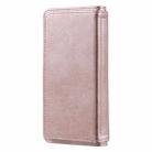 For Samsung Galaxy Note10 Multifunctional Magnetic Copper Buckle Horizontal Flip Solid Color Leather Case with 10 Card Slots & Wallet & Holder & Photo Frame(Rose Gold) - 3