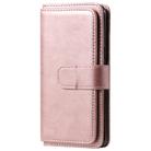 For Samsung Galaxy S9 Multifunctional Magnetic Copper Buckle Horizontal Flip Solid Color Leather Case with 10 Card Slots & Wallet & Holder & Photo Frame(Rose Gold) - 2