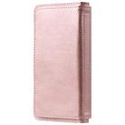 For Samsung Galaxy S9 Multifunctional Magnetic Copper Buckle Horizontal Flip Solid Color Leather Case with 10 Card Slots & Wallet & Holder & Photo Frame(Rose Gold) - 3