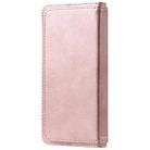 For Samsung Galaxy S10+ Multifunctional Magnetic Copper Buckle Horizontal Flip Solid Color Leather Case with 10 Card Slots & Wallet & Holder & Photo Frame(Rose Gold) - 2