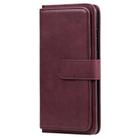 For Samsung Galaxy S20+ 5G Multifunctional Magnetic Copper Buckle Horizontal Flip Solid Color Leather Case with 10 Card Slots & Wallet & Holder & Photo Frame(Wine Red) - 2