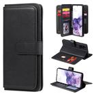 For Samsung Galaxy S20+ 5G Multifunctional Magnetic Copper Buckle Horizontal Flip Solid Color Leather Case with 10 Card Slots & Wallet & Holder & Photo Frame(Black) - 1