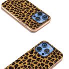 For iPhone 16 Pro Nano Plating Leopard Print Phone Case(Brown) - 3