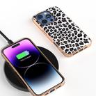 For iPhone 16 Pro Max Nano Plating Leopard Print Phone Case(Silver) - 2