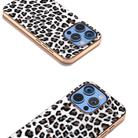 For iPhone 16 Pro Max Nano Plating Leopard Print Phone Case(Silver) - 3