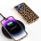 For iPhone 16 Pro Max Nano Plating Leopard Print Phone Case(Gold) - 2