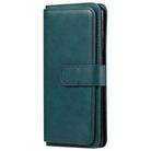 For Samsung Galaxy S20 Ultra 5G Multifunctional Magnetic Copper Buckle Horizontal Flip Solid Color Leather Case with 10 Card Slots & Wallet & Holder & Photo Frame(Dark Green) - 2