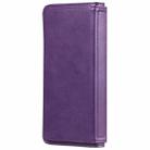 For Samsung Galaxy S20 Ultra 5G Multifunctional Magnetic Copper Buckle Horizontal Flip Solid Color Leather Case with 10 Card Slots & Wallet & Holder & Photo Frame(Purple) - 3