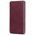 For Samsung Galaxy S20 5G Multifunctional Magnetic Copper Buckle Horizontal Flip Solid Color Leather Case with 10 Card Slots & Wallet & Holder & Photo Frame(Wine Red) - 3