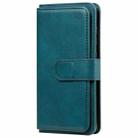 For Samsung Galaxy S20 5G Multifunctional Magnetic Copper Buckle Horizontal Flip Solid Color Leather Case with 10 Card Slots & Wallet & Holder & Photo Frame(Dark Green) - 2
